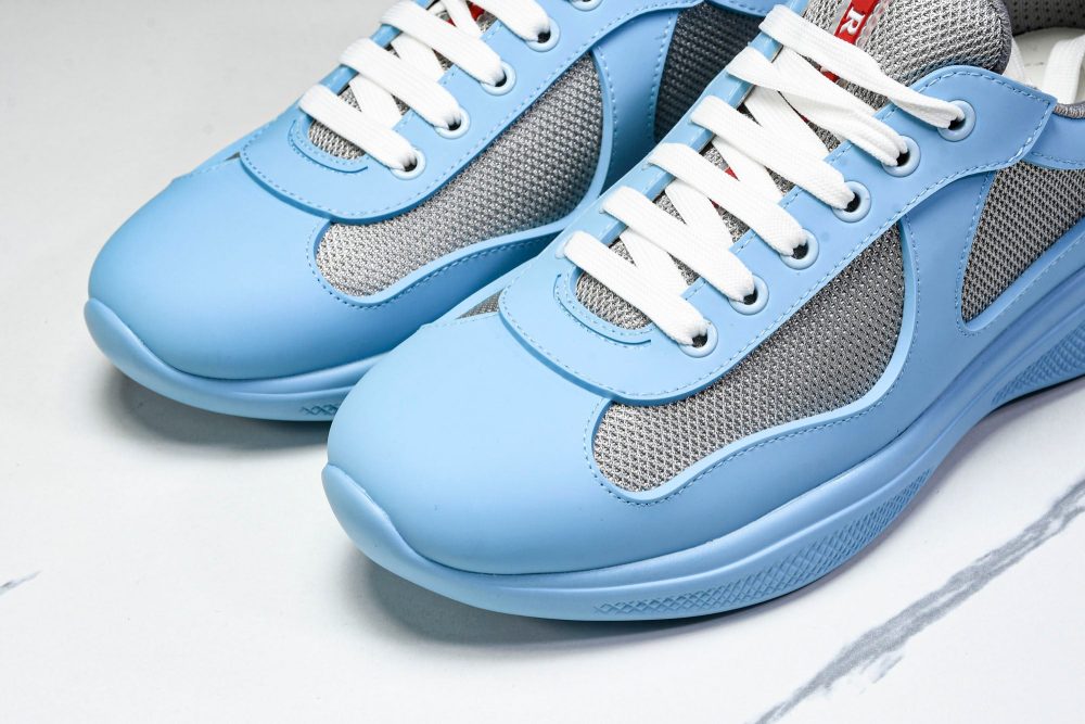 Prada America's Cup Sneaker Soft Rubber 'Light Blue' - Image 17