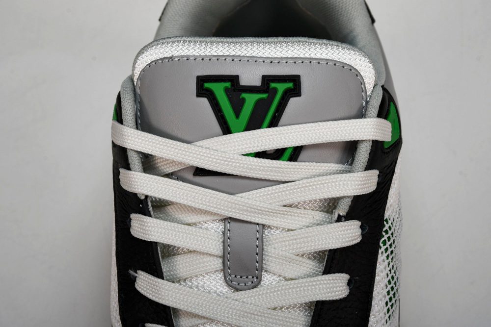 Louis Vuittоп Trainer Low Velcro Strap 'Green Black' - Image 11