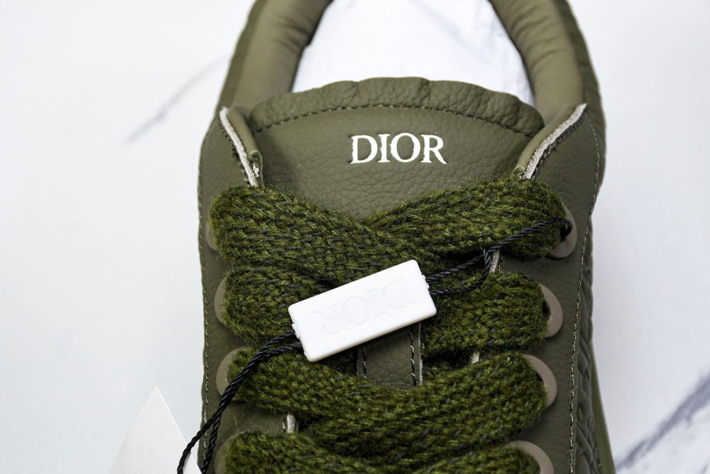 D1or B33 Gravity Leather 'Oblique Triple Khaki' - Image 11