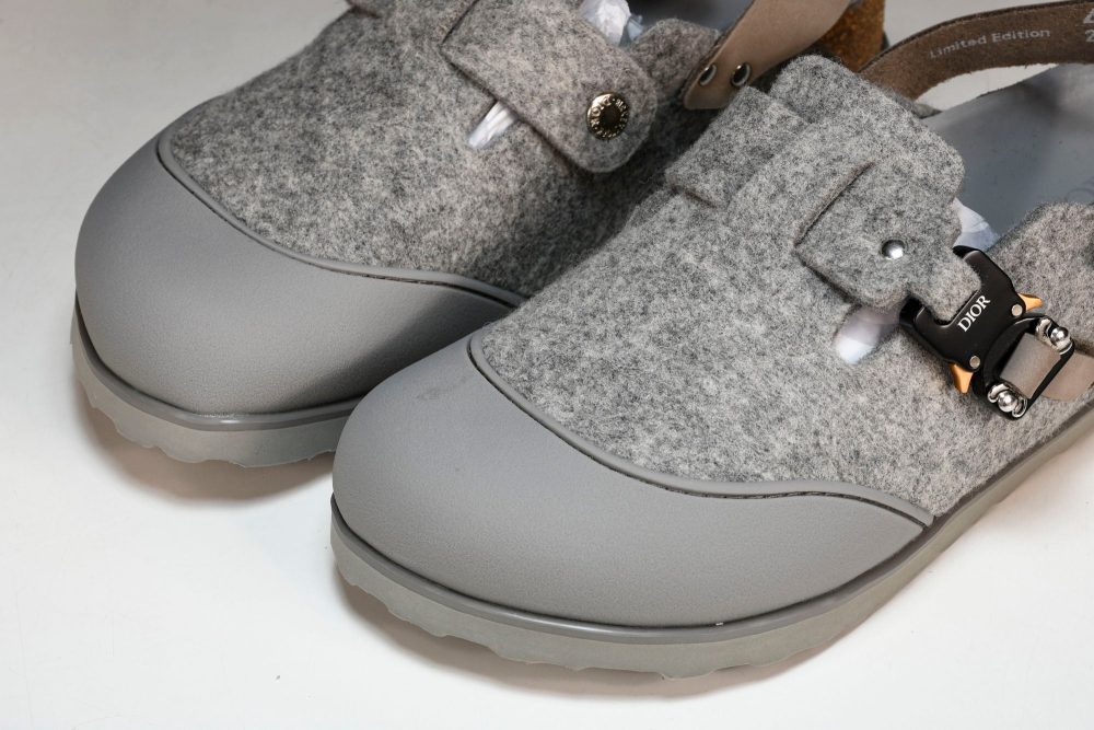 Birkenstock x D1or Tokio Mule Felted Wool 'Grey' - Image 15