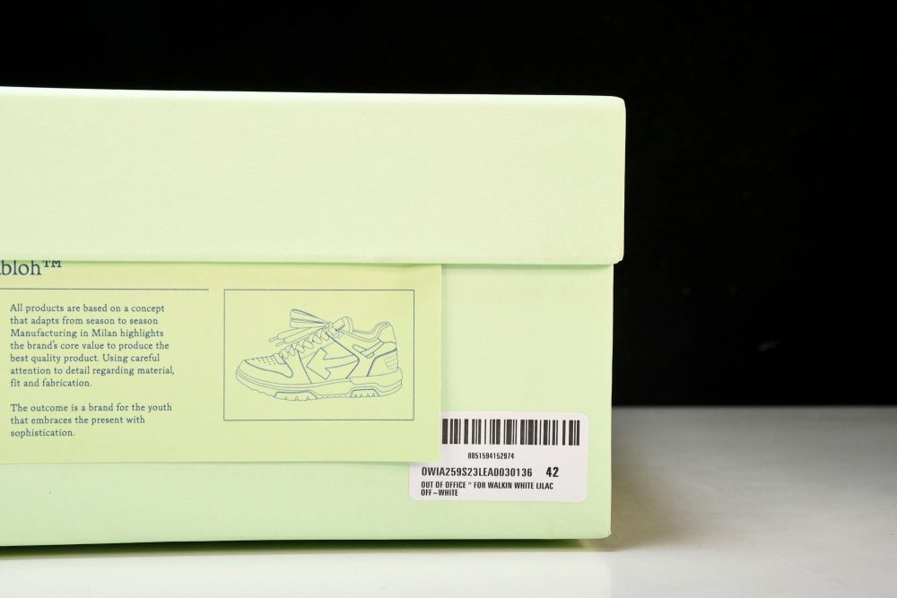 Off-White Out Of Office OOO Low Top "For Walking" - White Lilac - Image 30