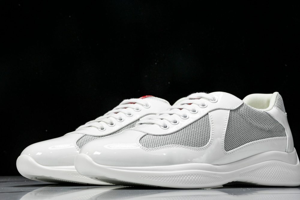 Prada America's Cup Sneaker 'White Silver' - Image 2