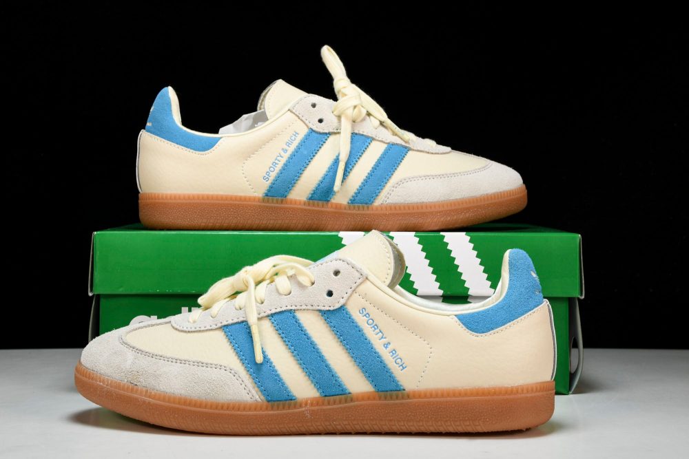 Samba x Sporty & Rich 'Cream Blue' - Image 24