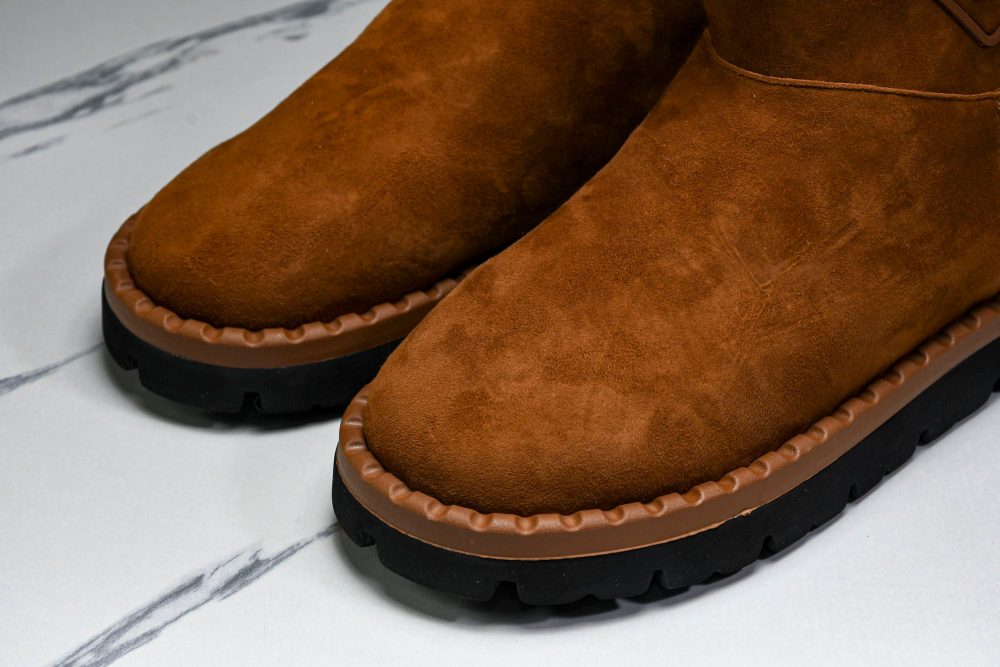 Prada Suede Booties 'Brown' - Image 16