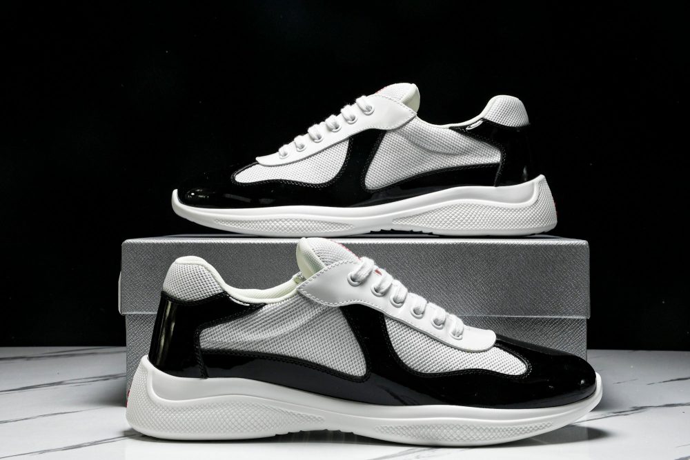 Prada America's Cup Sneaker 'Black Silver White' v2 - Image 18