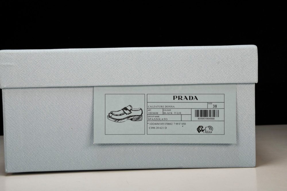 Prada Chocolate Patent Loafers 'Black' - Image 22