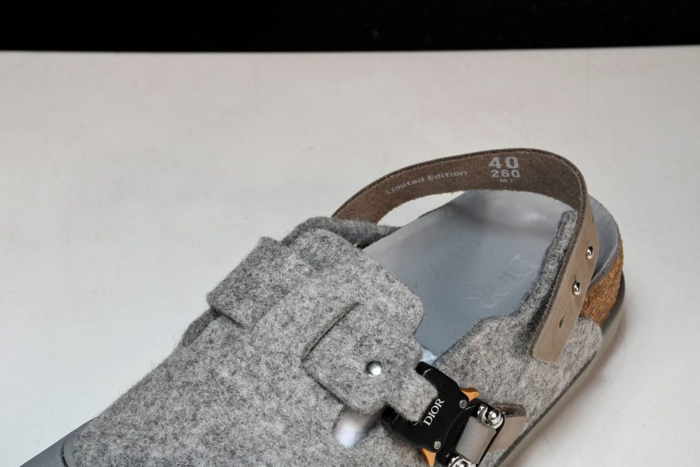 Birkenstock x D1or Tokio Mule Felted Wool 'Grey' - Image 10