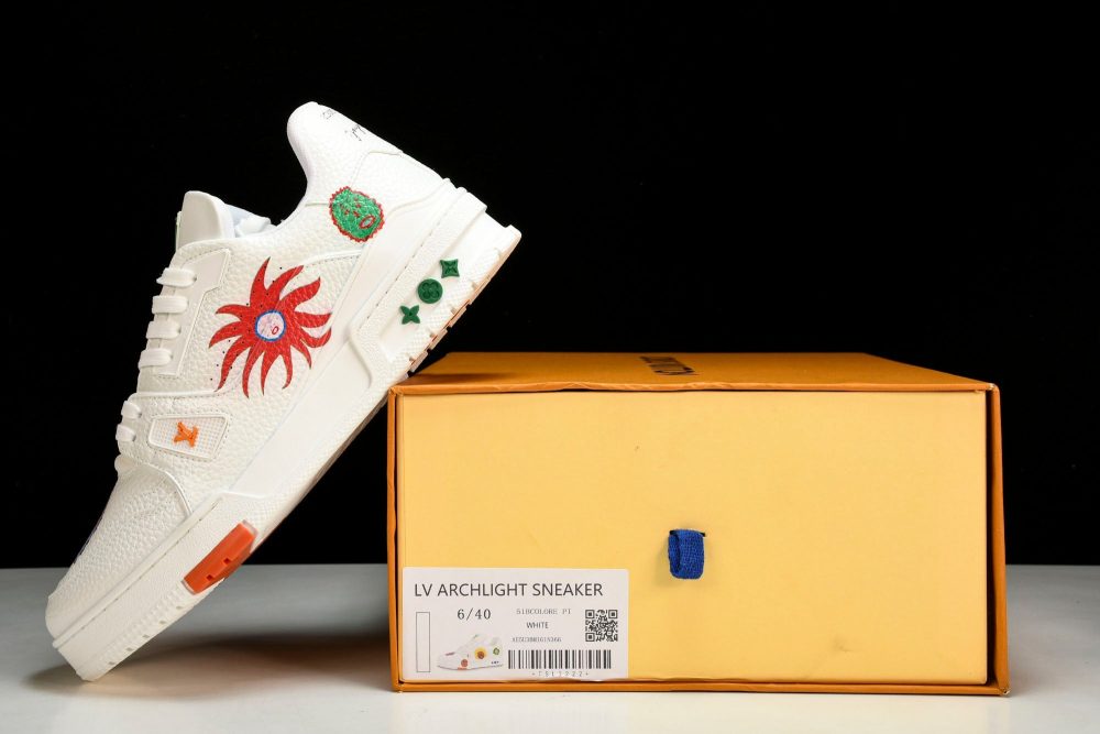 Louis Vuittоп Trainer Low by Yayoi Kusama 'White Print' - Image 24
