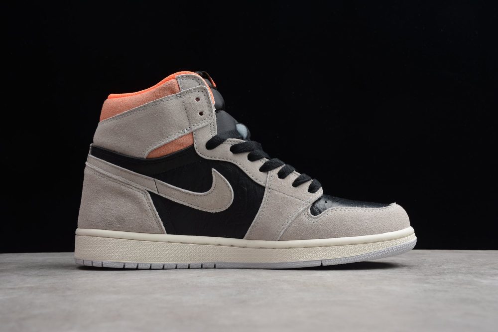 AJ1 Retro High Neutral Grey Hyper Crimson - Image 3