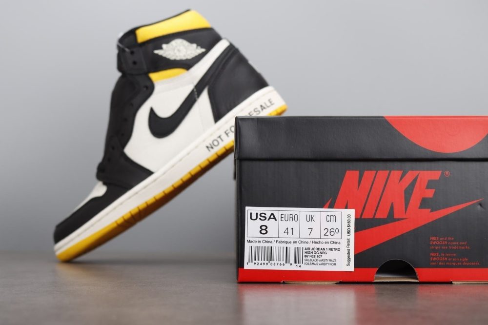 AJ1 Retro High "Not for Resale" Varsity Maize - Image 8