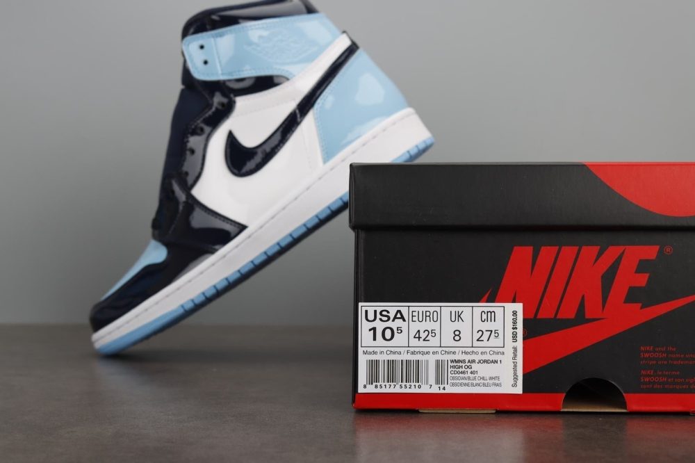 AJ1 Retro High UNC Patent “Blue Chill” - Image 8