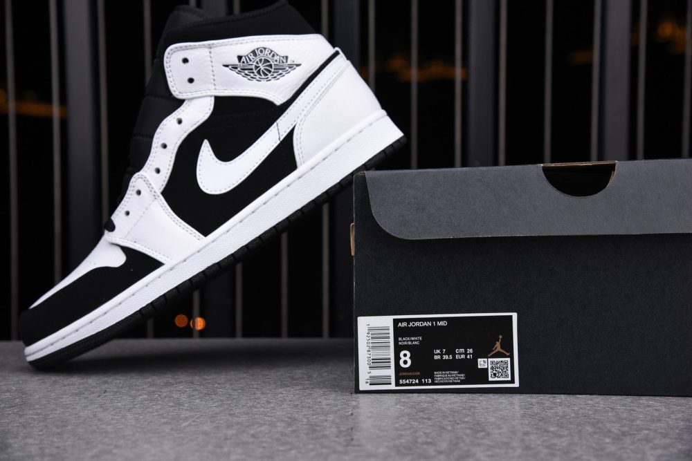 AJ1 Retro Mid ‘Tuxedo’ - Image 12