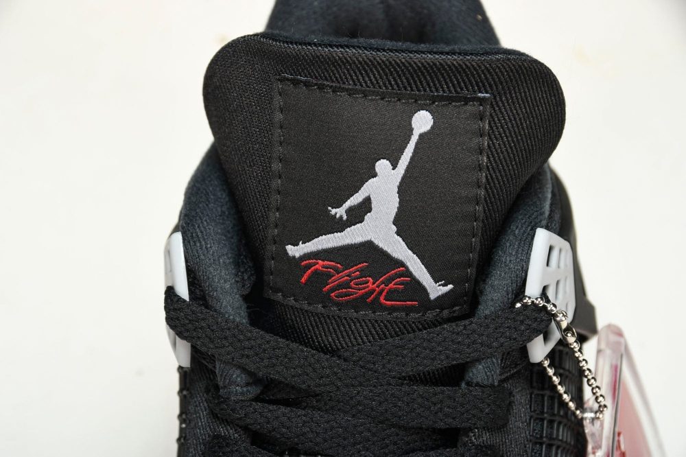 AJ4 Retro 'Black Canvas' - Image 10