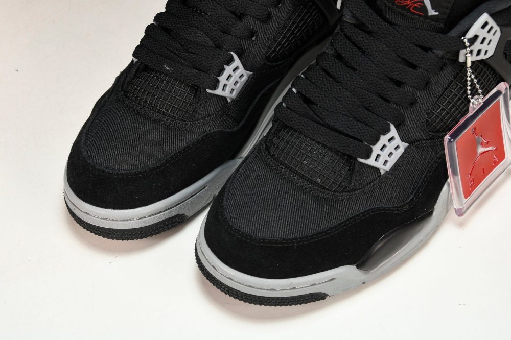 AJ4 Retro 'Black Canvas' - Image 14