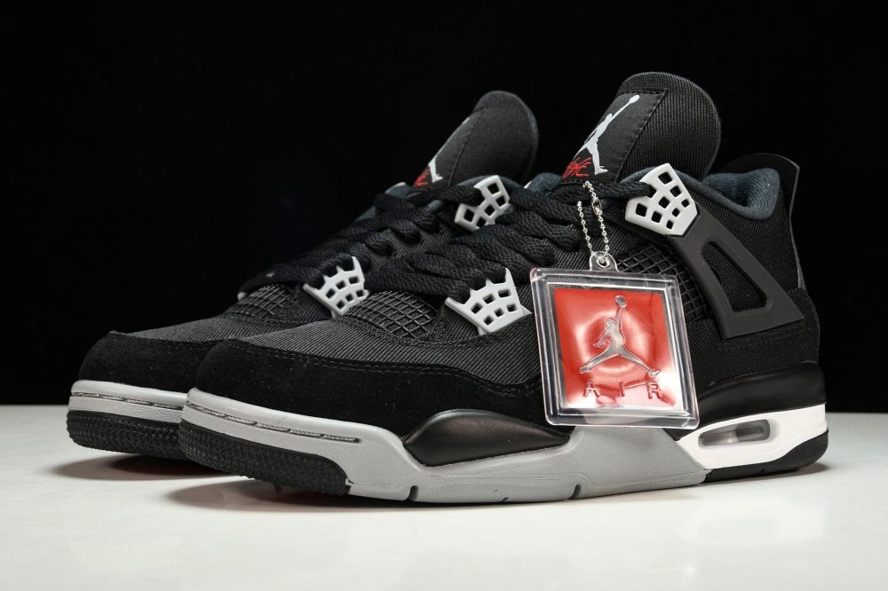 AJ4 Retro 'Black Canvas' - Image 2