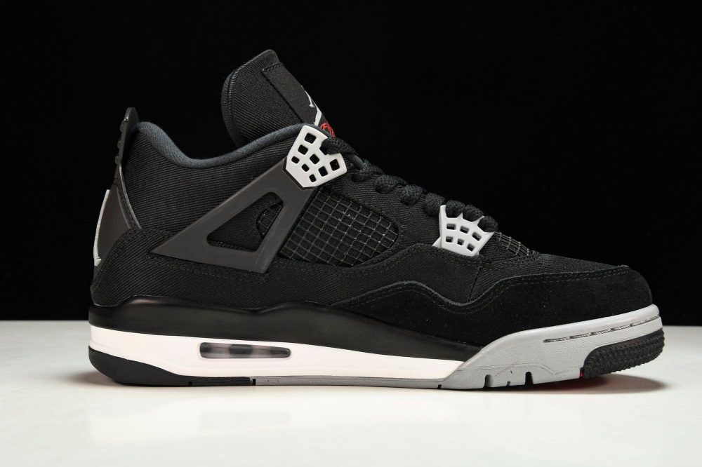 AJ4 Retro 'Black Canvas' - Image 3