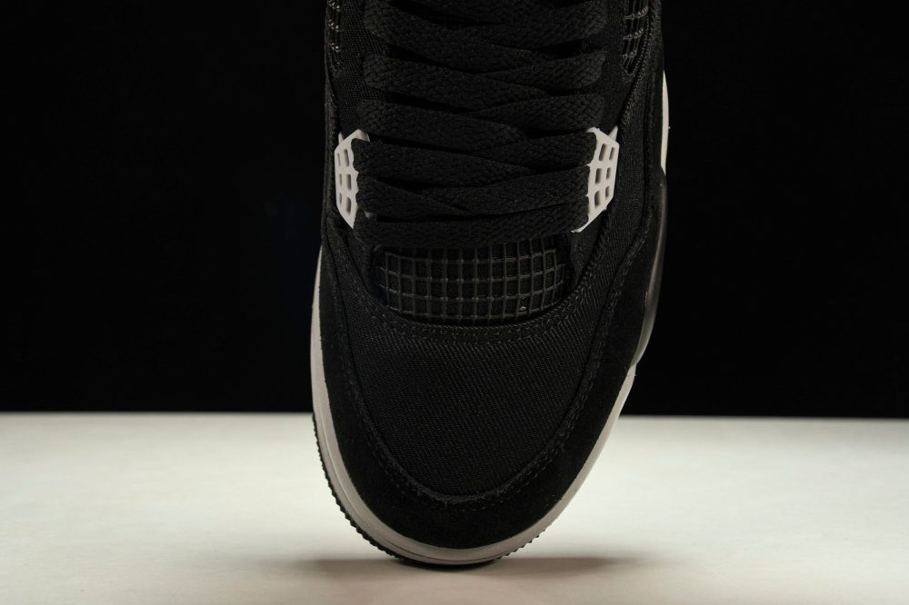 AJ4 Retro 'Black Canvas' - Image 6
