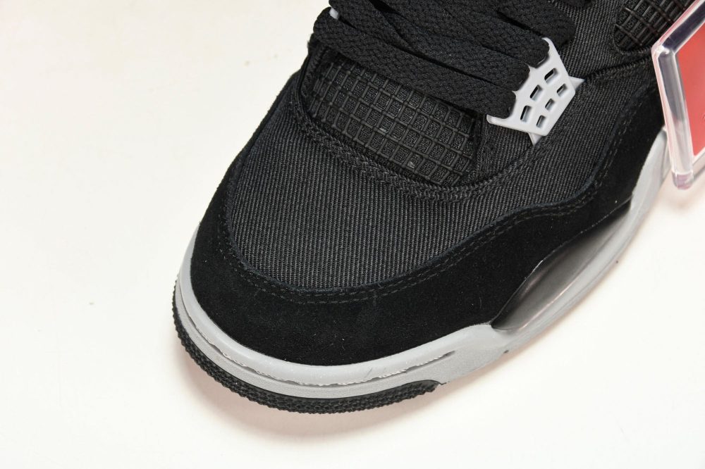 AJ4 Retro 'Black Canvas' - Image 8