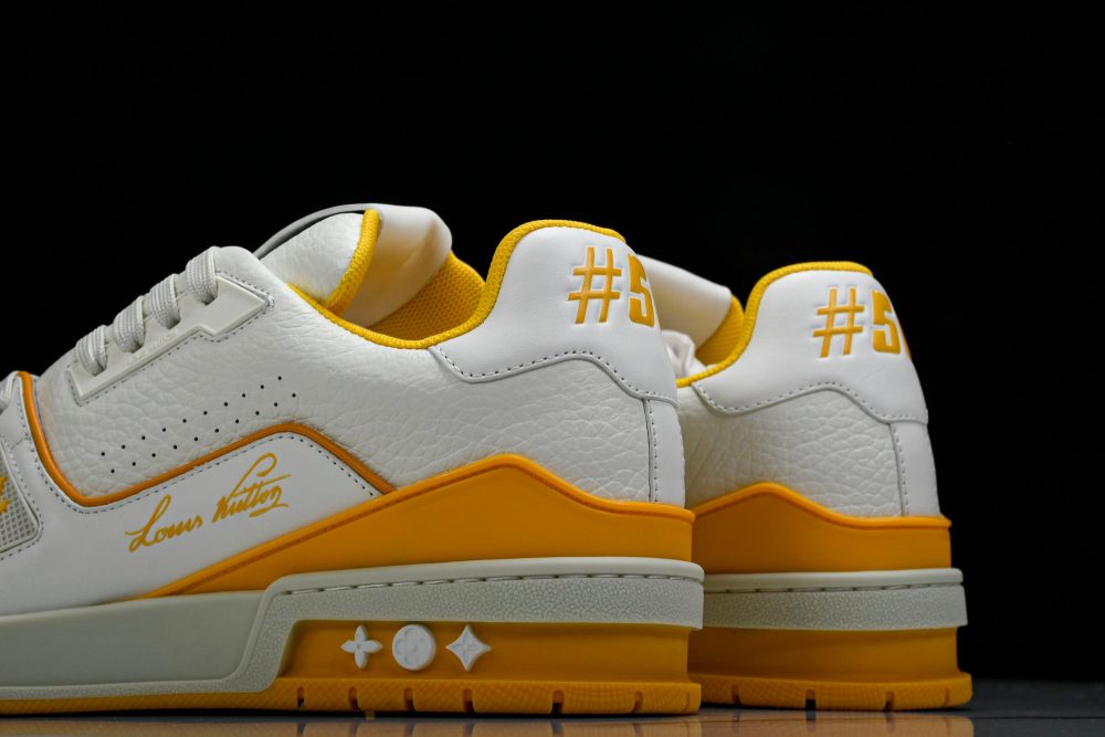 Louis Vuittоп Trainer Low 'Signature White Yellow' - Image 8