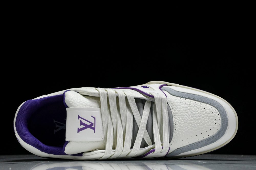 Louis Vuittоп Trainer Low 'Signature White Violet' - Image 4