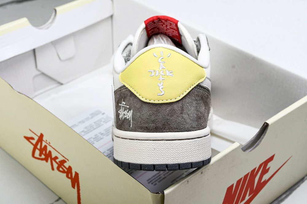 Travis Scott AJ1 Low x Stussy 'Neutral' (Custom) - Image 22