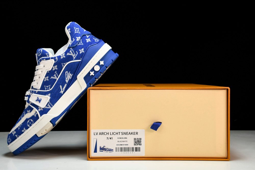 Louis Vuittоп Trainer Low 'Blue Monogram Textile' - Image 23