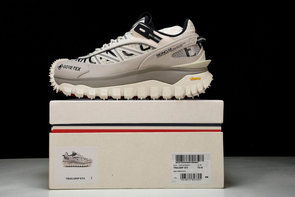 Moncler Trailgrip GTX 'White Grey' - Image 26