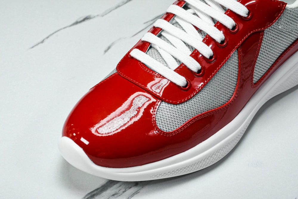 Prada America's Cup Sneaker 'Red Silver' - Image 9