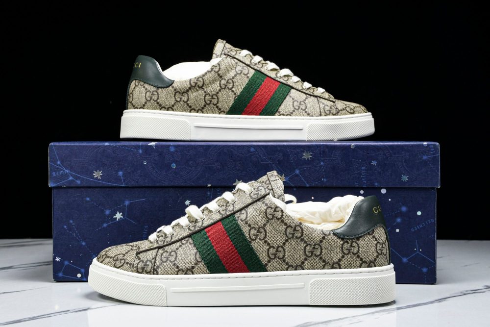 Guссi Ace Web 'Beige Monogram' - Image 19