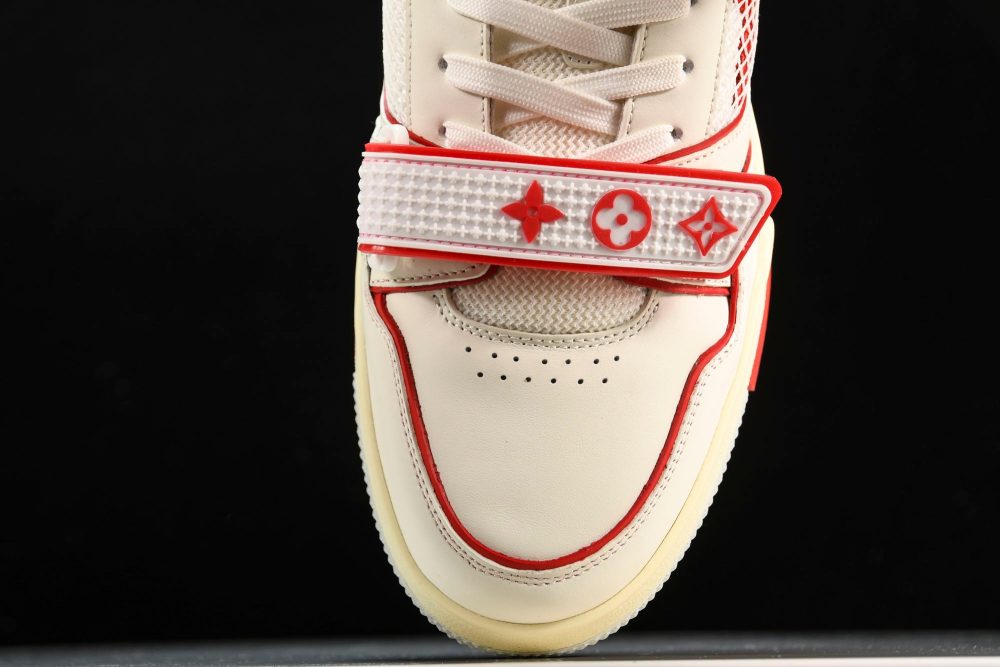 Louis Vuittоп Trainer Low Velcro Strap 'Red Mesh' - Image 6