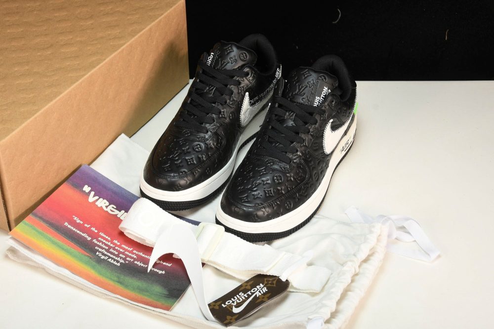 Louis Vuittоп x AF1 by Virgil Abloh 'Black' - Image 25