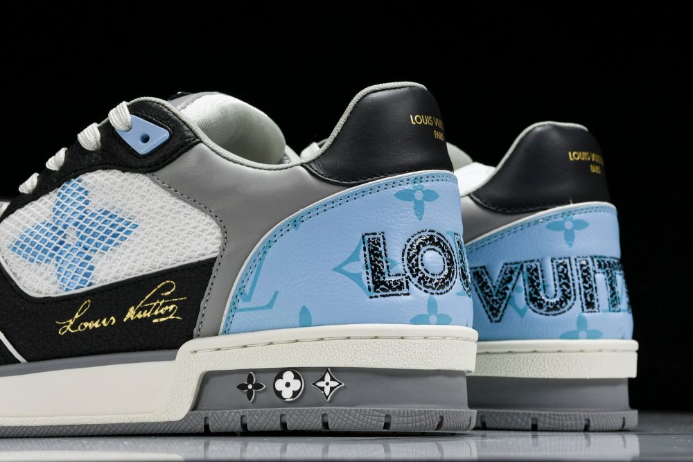 Louis Vuittоп Trainer Low Velcro Strap 'Blue Black' - Image 8