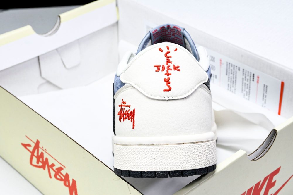 Travis Scott AJ1 Low x Stussy 'Playstation' (Custom) - Image 22