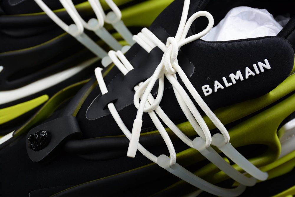 Balmain Unicorn Low-Top 'Black Yellow' - Image 10