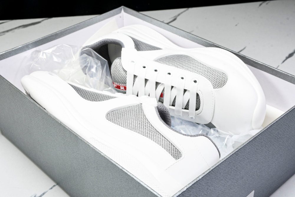 Prada America's Cup Sneaker Soft Rubber 'Cream White' - Image 30
