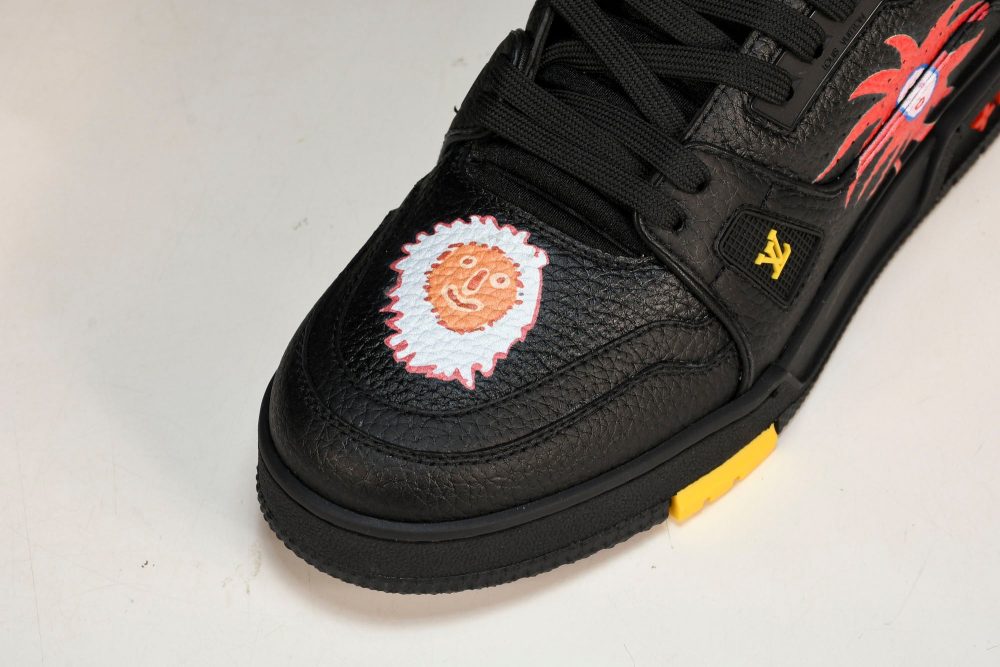 Louis Vuittоп Trainer Low by Yayoi Kusama 'Black Print' - Image 9