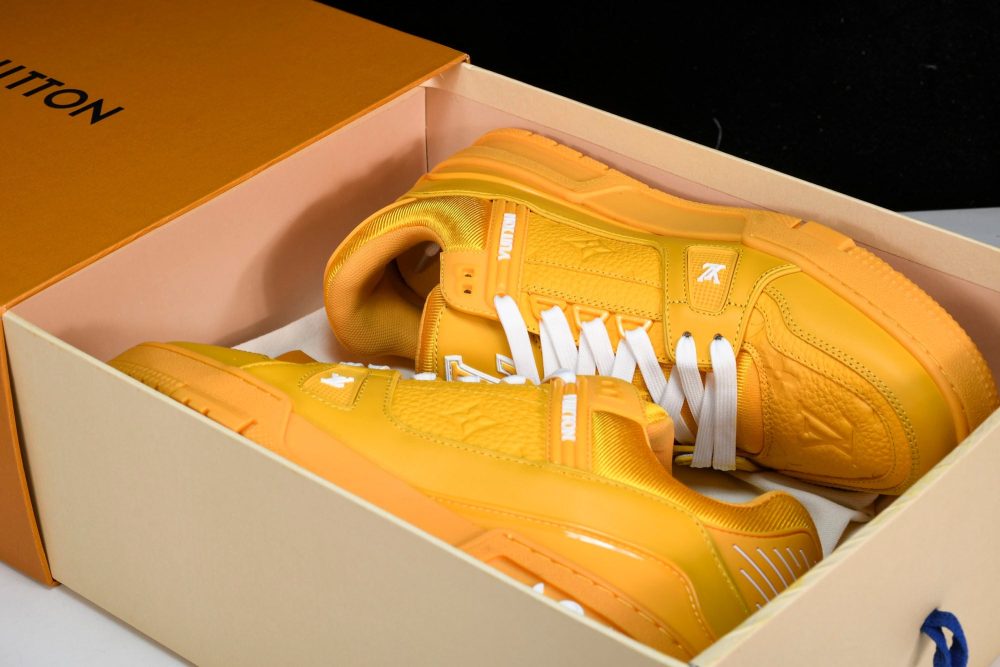 Louis Vuittоп Trainer Low 'Yellow Embossed' - Image 21