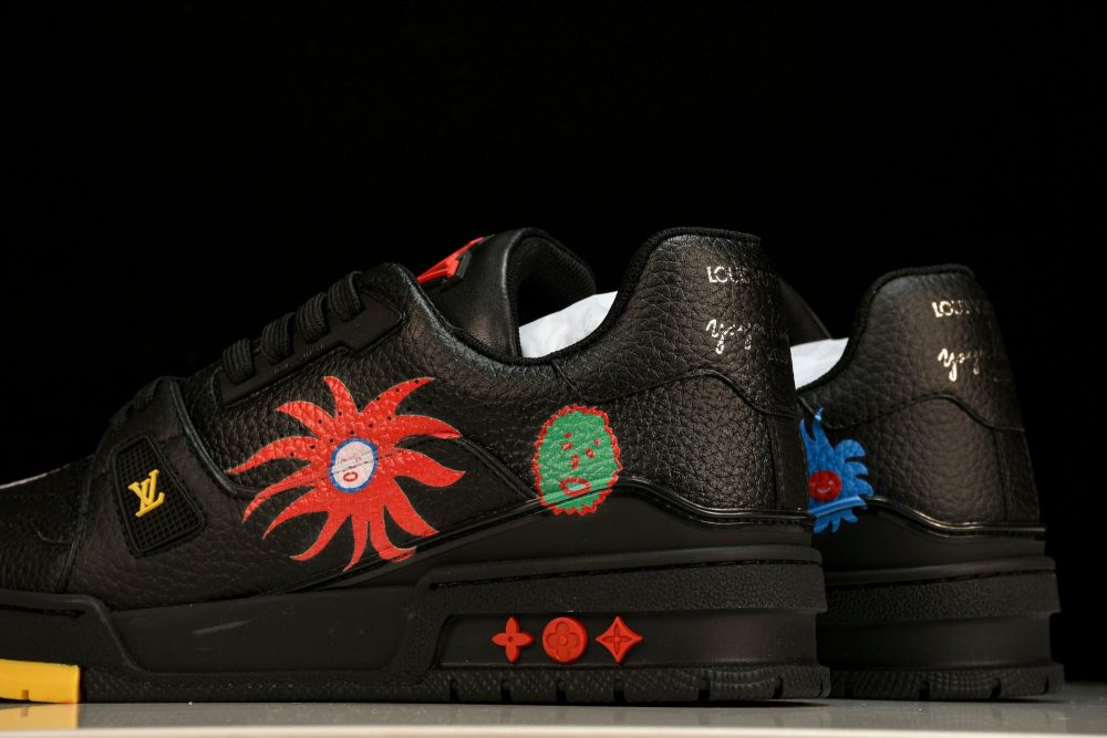 Louis Vuittоп Trainer Low by Yayoi Kusama 'Black Print' - Image 8