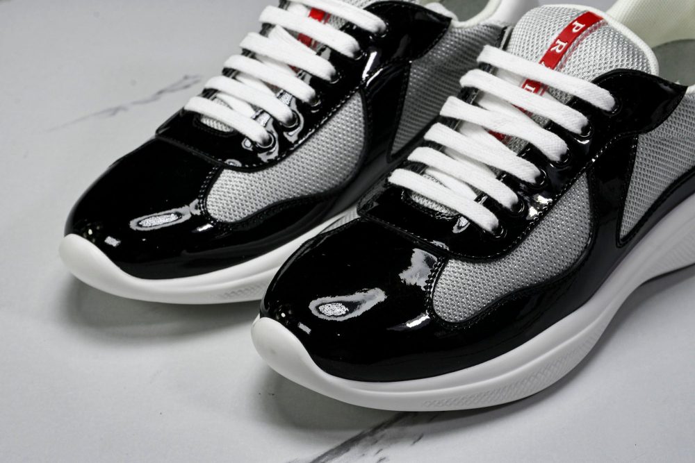 Prada America's Cup Sneaker 'Black Silver White' v1 - Image 17