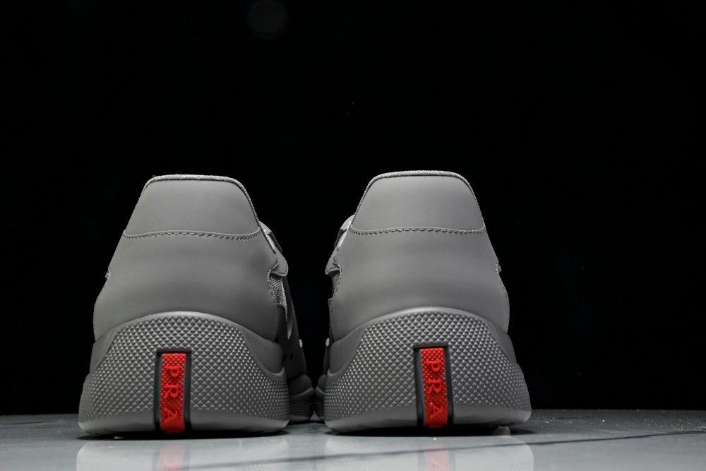 Prada America's Cup Sneaker Soft Rubber 'Steel Grey' - Image 7