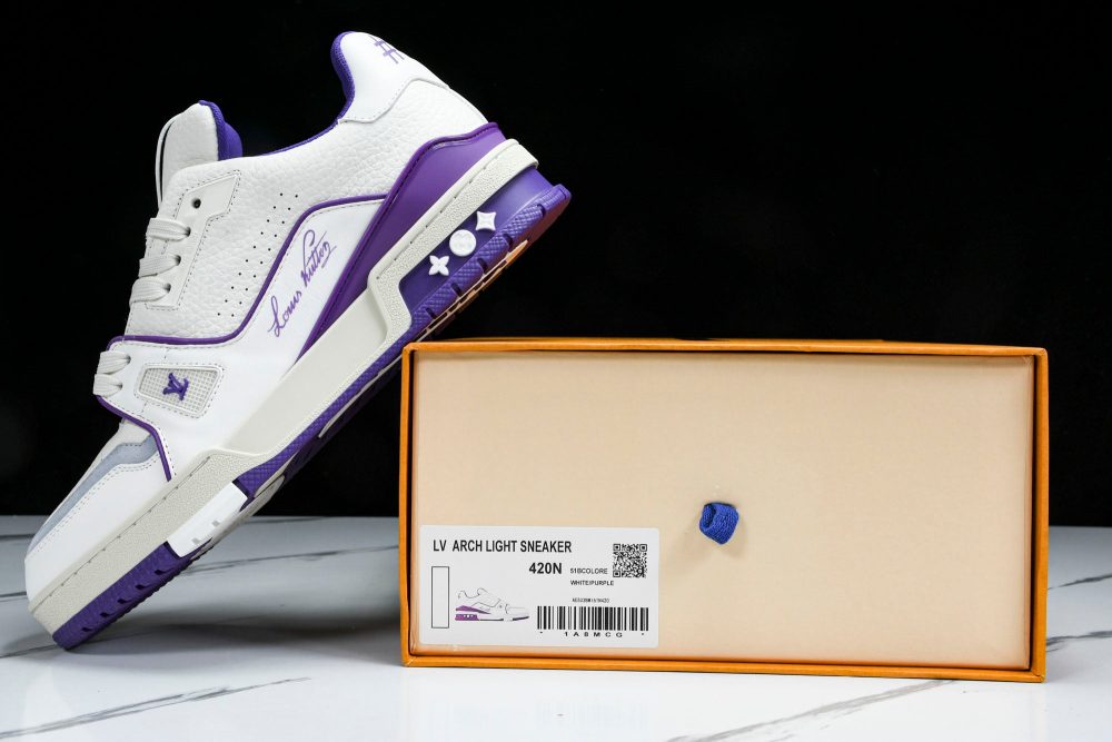 Louis Vuittоп Trainer Low 'Signature White Violet' - Image 25