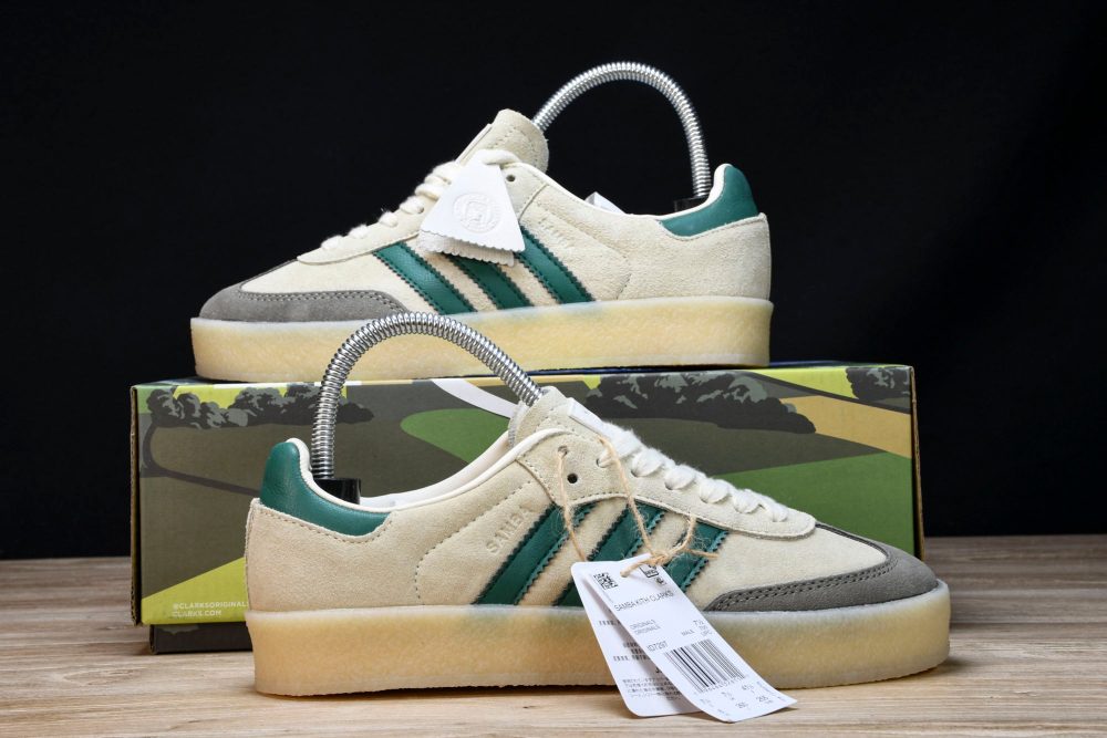 AD x Clarks '8th Street Samba' by Ronny Fieg 'White Green' - Image 22