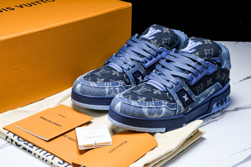 Louis Vuittоп Trainer Low 'Blue Denim Monogram Textile' - Image 17