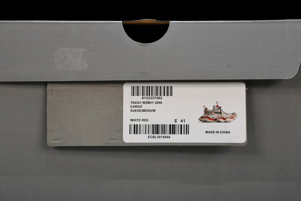 Cargo Sneaker 'White Red' - Image 30