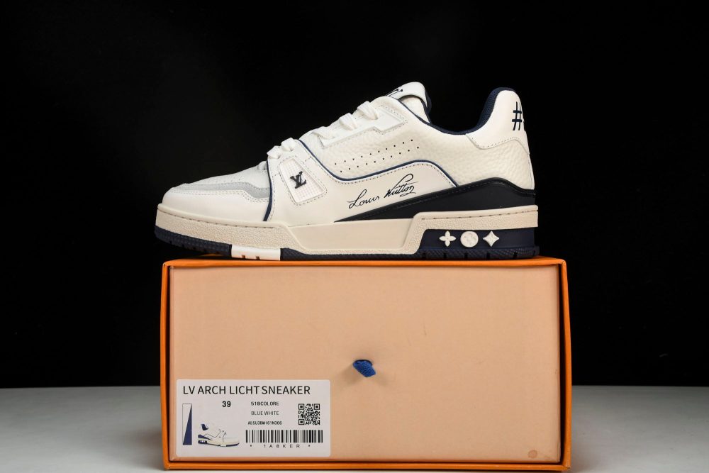 Louis Vuittоп Trainer Low 'Signature White Marine' - Image 27