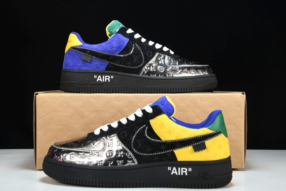 Louis Vuittоп x AF1 by Virgil Abloh 'Metallic Silver' - Image 28
