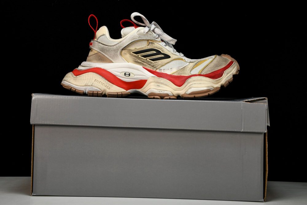 Cargo Sneaker 'White Red' - Image 26