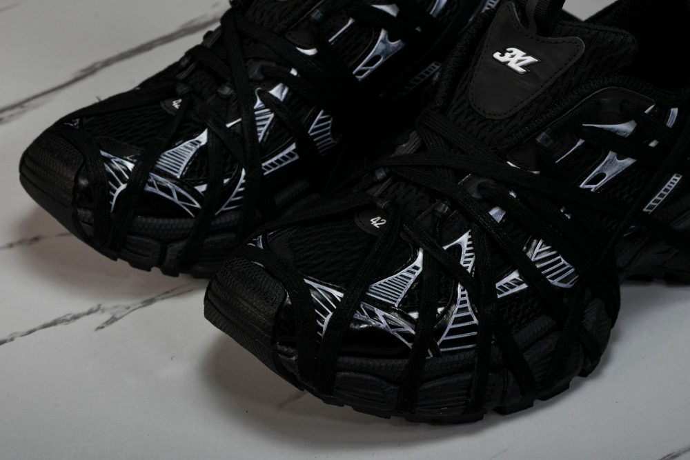 3XL Sneaker Extreme Lace 'Black Silver' - Image 20