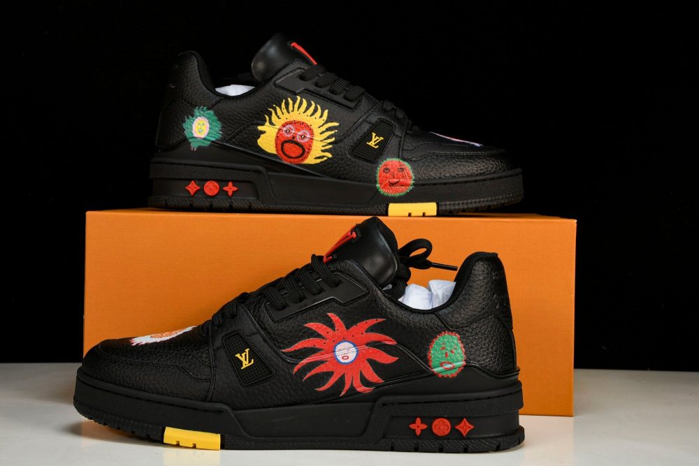 Louis Vuittоп Trainer Low by Yayoi Kusama 'Black Print' - Image 22