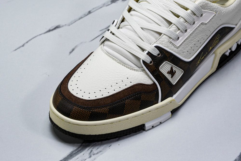 Louis Vuittоп Trainer by Tyler, The Creator 'Damier White Mocha' - Image 9